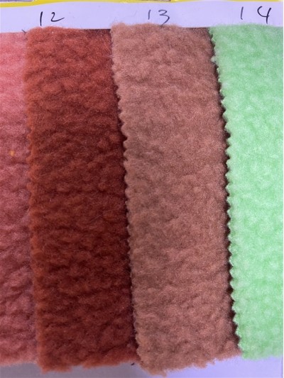 DG-LXF 精品羊羔絨  克重：380g/m²  幅寬：160CM 成份：100%Polyester   細節-2